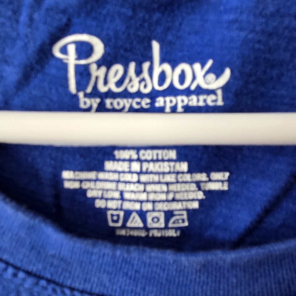 Pressbox Blue Florida Cropped Short Sleeve Tee - Picture 2 of 3
